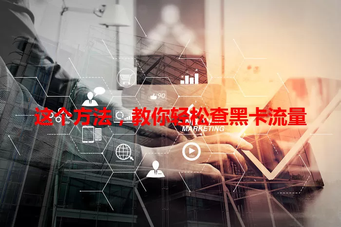 这个方法,教你轻松查黑卡流量