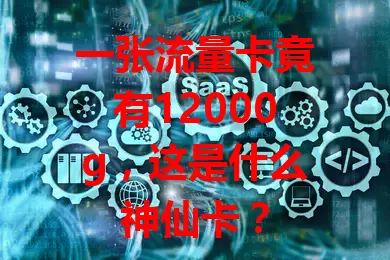 一张流量卡竟有12000g,这是什么神仙卡?