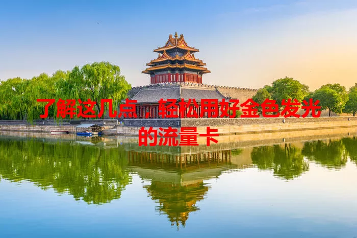 了解这几点,轻松用好金色发光的流量卡