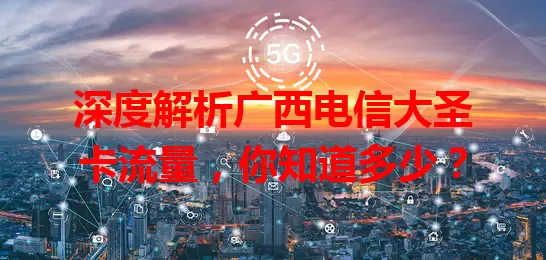 深度解析广西电信大圣卡流量,你知道多少?