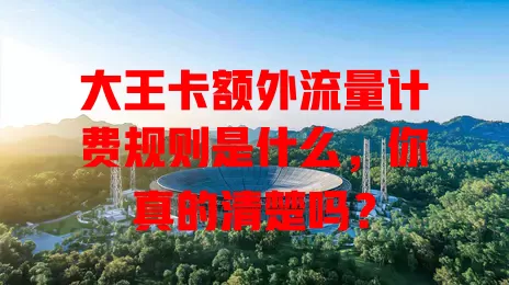 大王卡额外流量计费规则是什么,你真的清楚吗?