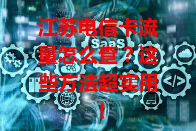 江苏电信卡流量怎么查?这些方法超实用!