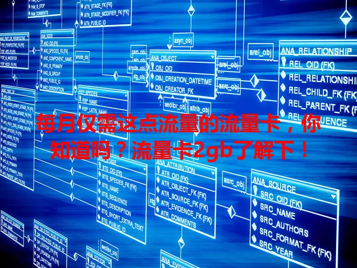 每月仅需这点流量的流量卡,你知道吗?流量卡2gb了解下!