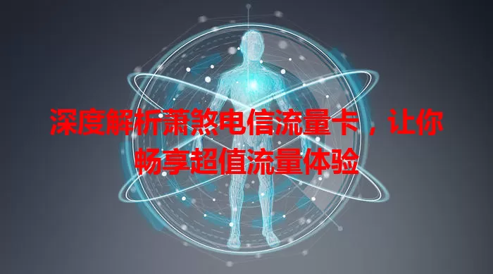 深度解析萧煞电信流量卡,让你畅享超值流量体验