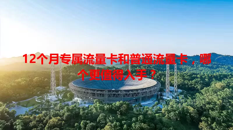 12个月专属流量卡和普通流量卡,哪个更值得入手?