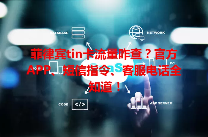 菲律宾tin卡流量咋查?官方APP、短信指令、客服电话全知道!