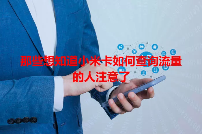 那些想知道小米卡如何查询流量的人注意了