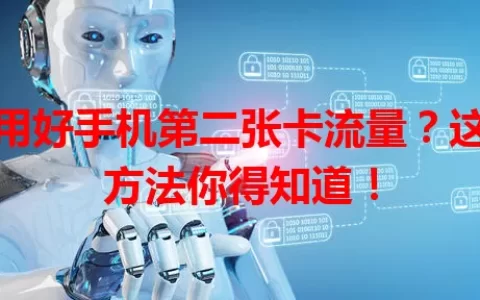 想用好手机第二张卡流量？这些方法你得知道！