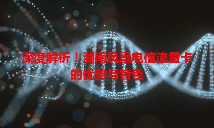 深度解析!湖南凤凰电信流量卡的优势与特色