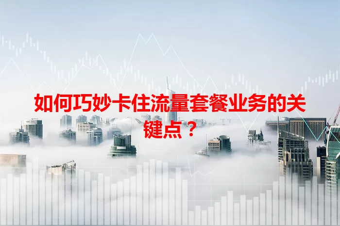 如何巧妙卡住流量套餐业务的关键点?