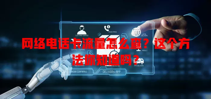 网络电话卡流量怎么查?这个方法你知道吗?
