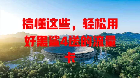搞懂这些,轻松用好黑鲨4送的流量卡