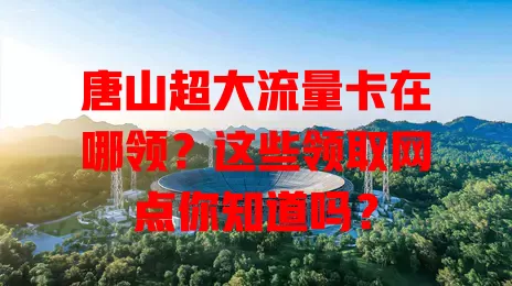 唐山超大流量卡在哪领?这些领取网点你知道吗?