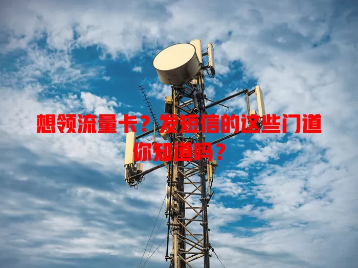 想领流量卡?发短信的这些门道你知道吗?