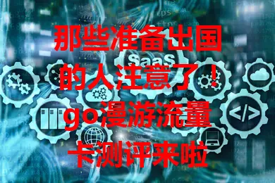 那些准备出国的人注意了!go漫游流量卡测评来啦