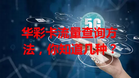 华彩卡流量查询方法,你知道几种?