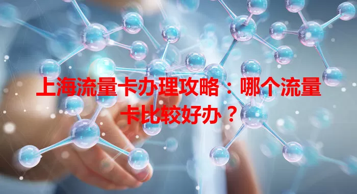 上海流量卡办理攻略:哪个流量卡比较好办?