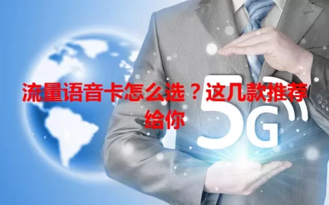 流量语音卡怎么选？这几款推荐给你