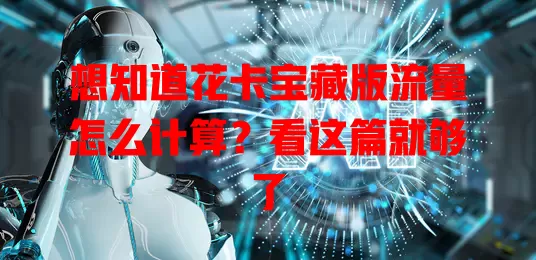 想知道花卡宝藏版流量怎么计算?看这篇就够了