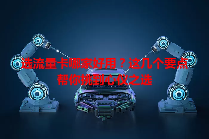 选流量卡哪家好用?这几个要点帮你挑到心仪之选