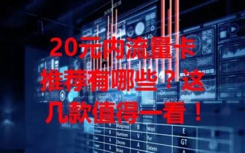 20元内流量卡推荐有哪些？这几款值得一看！