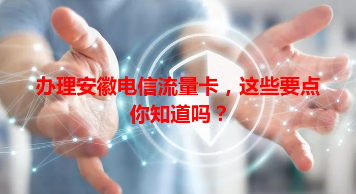 办理安徽电信流量卡,这些要点你知道吗?