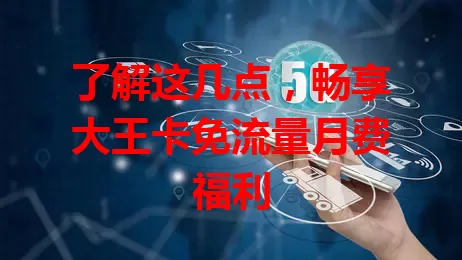 了解这几点,畅享大王卡免流量月费福利