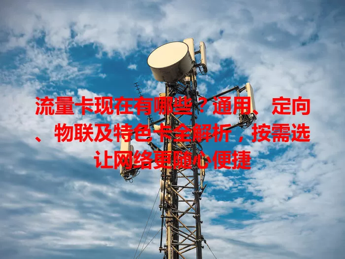 流量卡现在有哪些?通用、定向、物联及特色卡全解析,按需选让网络更随心便捷