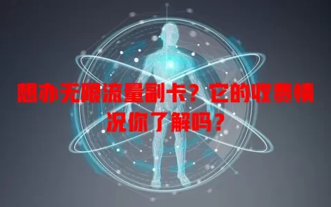 想办无限流量副卡？它的收费情况你了解吗？