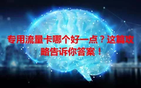 专用流量卡哪个好一点？这篇攻略告诉你答案！