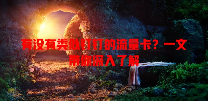 有没有类似钉钉的流量卡?一文带你深入了解