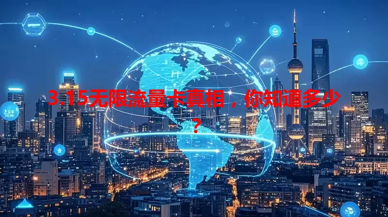 3.15无限流量卡真相,你知道多少?