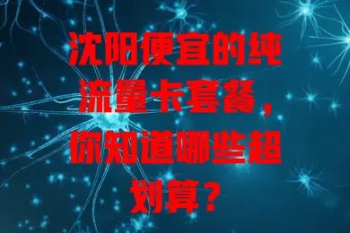 沈阳便宜的纯流量卡套餐,你知道哪些超划算?