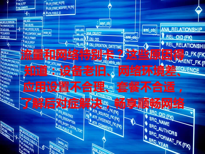 流量和网络特别卡?这些原因得知道:设备老旧、网络环境差、应用设置不合理、套餐不合适,了解后对症解决,畅享顺畅网络