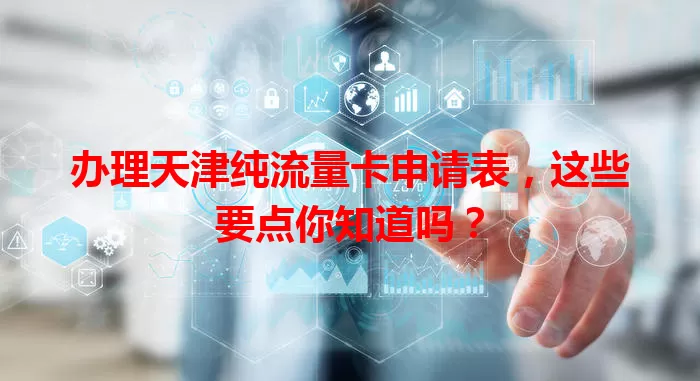 办理天津纯流量卡申请表,这些要点你知道吗?