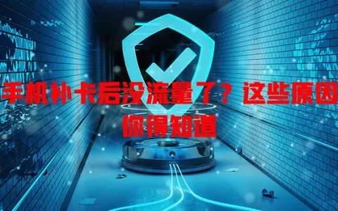 手机补卡后没流量了？这些原因你得知道
