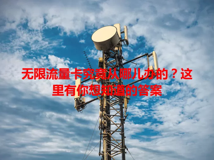 无限流量卡究竟从哪儿办的?这里有你想知道的答案