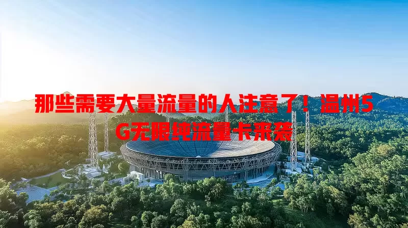 那些需要大量流量的人注意了!温州5G无限纯流量卡来袭