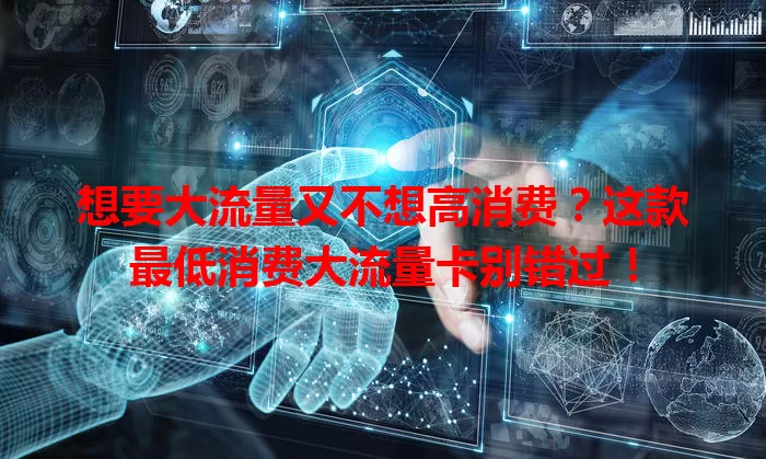 想要大流量又不想高消费?这款最低消费大流量卡别错过!