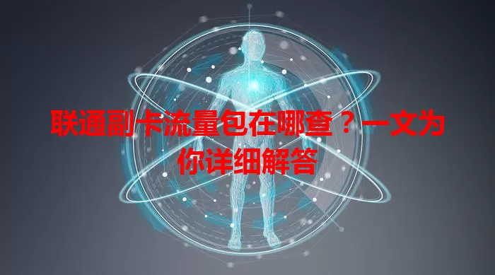 联通副卡流量包在哪查?一文为你详细解答