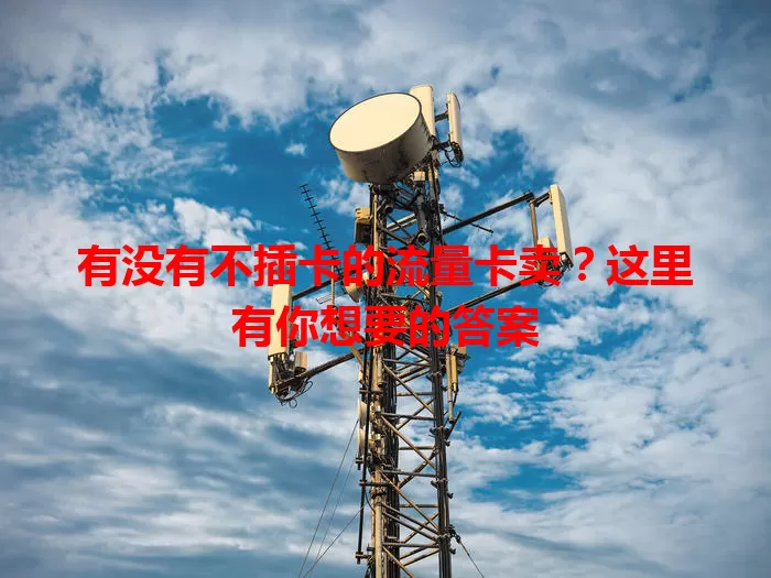 有没有不插卡的流量卡卖?这里有你想要的答案