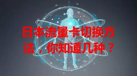 日本流量卡切换方法,你知道几种?