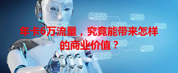 年卡6万流量,究竟能带来怎样的商业价值?