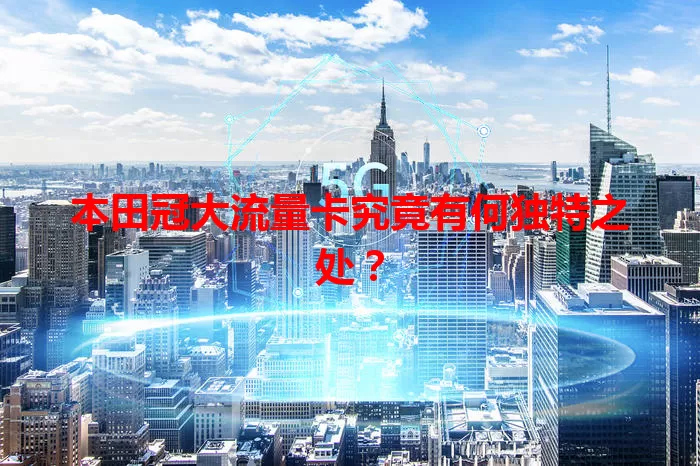 本田冠大流量卡究竟有何独特之处?
