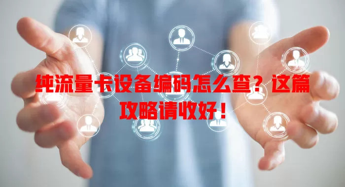 纯流量卡设备编码怎么查?这篇攻略请收好!