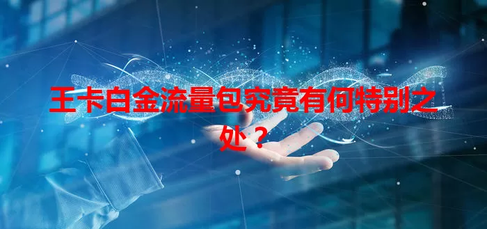 王卡白金流量包究竟有何特别之处?