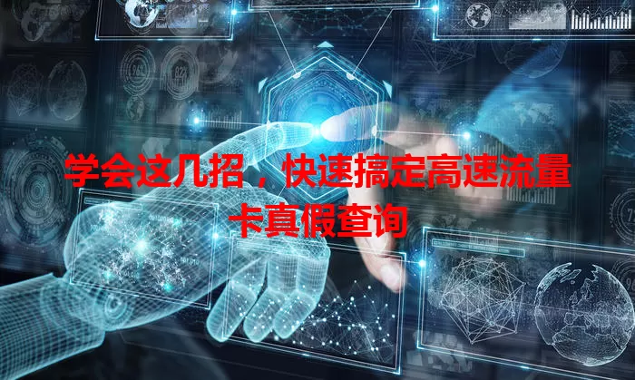学会这几招,快速搞定高速流量卡真假查询