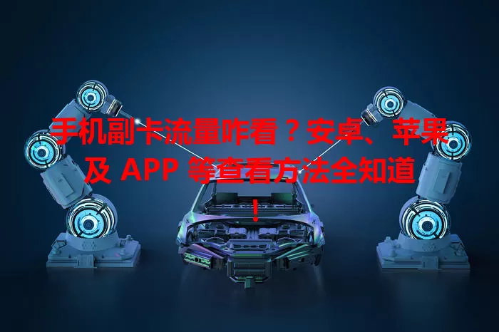 手机副卡流量咋看?安卓、苹果及 APP 等查看方法全知道!