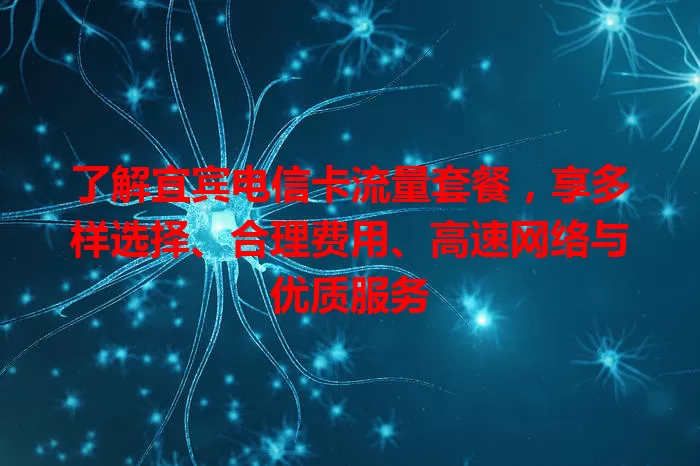 了解宜宾电信卡流量套餐,享多样选择、合理费用、高速网络与优质服务
