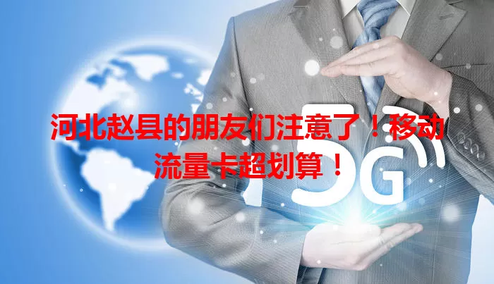 河北赵县的朋友们注意了!移动流量卡超划算!